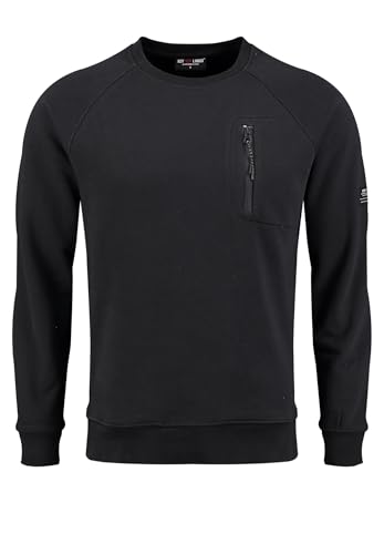 Key Largo Herren KLFINAL Round Sweatshirt, Carbon Black (1121), XXL von KEY LARGO