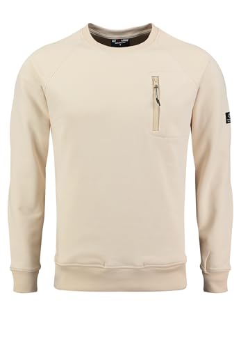 Key Largo Herren KLFINAL Round Sweatshirt, Pale beige (1019), M von KEY LARGO
