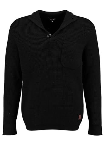 Key Largo Herren KLFULHAM Troyer Pullover, Black (1100), Small von KEY LARGO