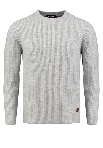 Key Largo Herren KLGLASGOW Round Pullover, Light Grey (1104), Small von KEY LARGO