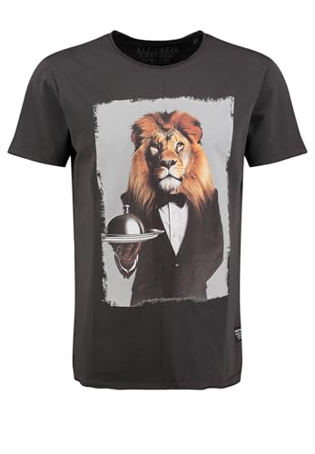 Key Largo Herren KLLION Round T-Shirt, Anthra (1101), XXL von KEY LARGO