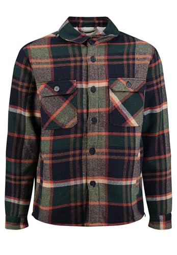 Key Largo Herren KLMERAN 1/1 Checks Hemd, Dark Blue (1201), XL von KEY LARGO