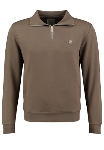 Key Largo Herren KLNICK Troyer Sweatshirt, mud Brown (1607), L von KEY LARGO