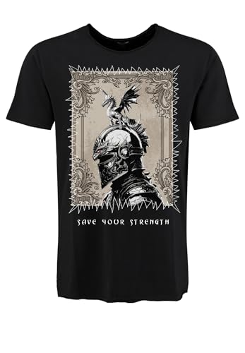 Key Largo Herren KLSTRENGTH Round T-Shirt, Black (1100), XL von KEY LARGO