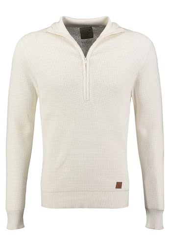 Key Largo Herren KLTOTTENHAM Troyer-Zip Pullover, Offwhite (1001), Small von KEY LARGO