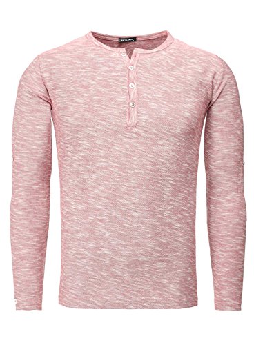 Key Largo Herren Longsleeve DIAVOLA Slim Fit Einfarbig Vintage Look rot L Key Largo Herren Longsleeve DIAVOLA Slim Fit Einfarbig Vintage Look rot L von KEY LARGO