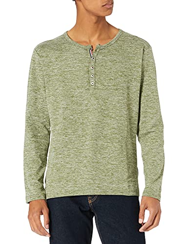 Key Largo Herren NILS Button T-Shirt, Olive (1514), M von KEY LARGO