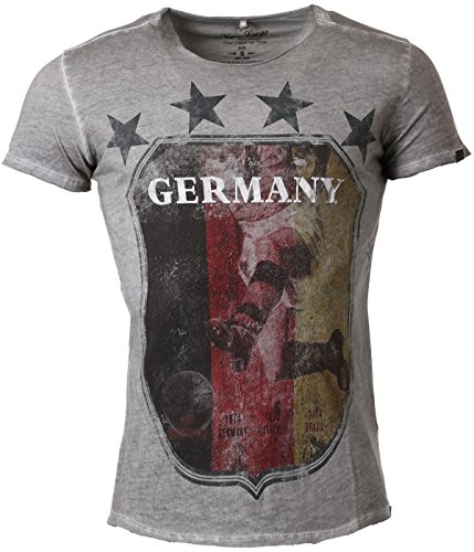 Key Largo Herren T-Shirt German Supporters MT00120 Silber (M) von KEY LARGO