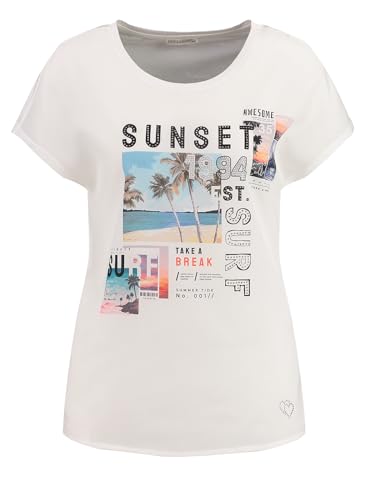 KEY LARGO Damen Sunset Round T-Shirt, White (1000), M EU von KEY LARGO