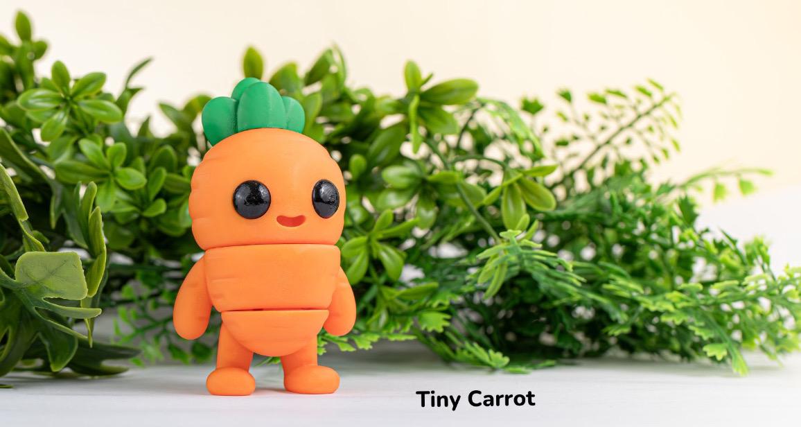 3D Printed Tiny Carrot Key Hanger & Charm - Cute Resin Vegetable Keychain Holder Kawaii Desk Accessory Fun Gift For Plant Lovers 3D Printed Tiny Carrot Key Hanger & Charm - Cute Resin Vegetable Keychain Holder Kawaii Desk Accessory Fun Gift For Plant Lovers von KEY3DShop