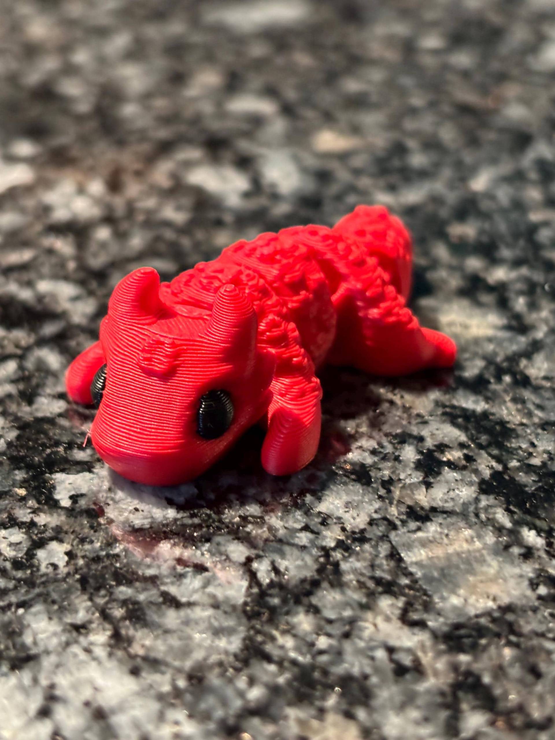 Cute Red Dragon Keychain | 3D Printed Fantasy Creature Mini Lizard Charm Mythical Animal Gift Cute Red Dragon Keychain | 3D Printed Fantasy Creature Mini Lizard Charm Mythical Animal Gift von KEY3DShop