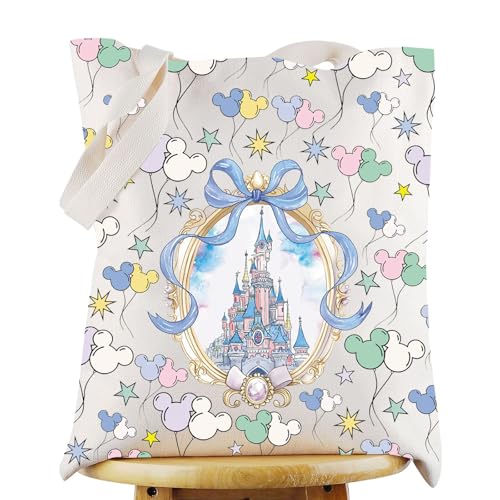 KEYCHIN Magical Castle Tote Bag Enchanted Kingdom Inspired Gift Fairytale Castle Shoulder Bag Princess Castle Merch, Castle Tb von KEYCHIN