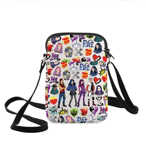 KEYCHIN Mal & Evie Crossbody Bag Jay & Carlos & Jane Fans Geschenk Audrey & Ben Inspired Shoulder Bag Villain Movie Merch, Mal Cb, modisch KEYCHIN Mal & Evie Crossbody Bag Jay & Carlos & Jane Fans Geschenk Audrey & Ben Inspired Shoulder Bag Villain Movie Merch, Mal Cb, modisch von KEYCHIN