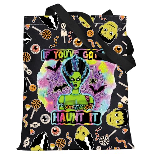 KEYCHIN Monster & Bride Tote Bag Herry & The Bride Inspired Gift If You Got Haunt It Shoulder Bag Horror Bride Merch, Braut Tb von KEYCHIN