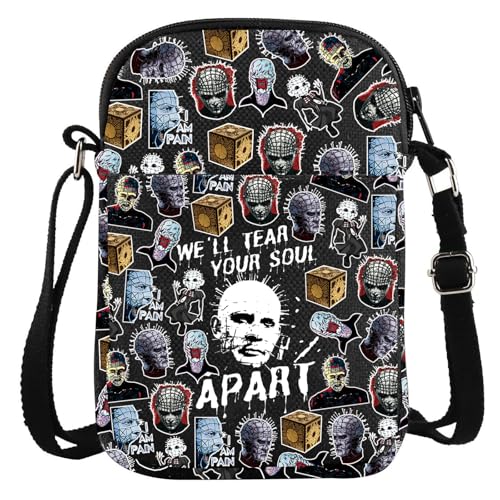 KEYCHIN Pinhead Killer Umhängetasche Pinhead & Lament, Konfiguration, Geschenke, We'll Tear Your Soul Schultertasche Cenobites Merch, Pinhead Cb, modisch KEYCHIN Pinhead Killer Umhängetasche Pinhead & Lament, Konfiguration, Geschenke, We'll Tear Your Soul Schultertasche Cenobites Merch, Pinhead Cb, modisch von KEYCHIN