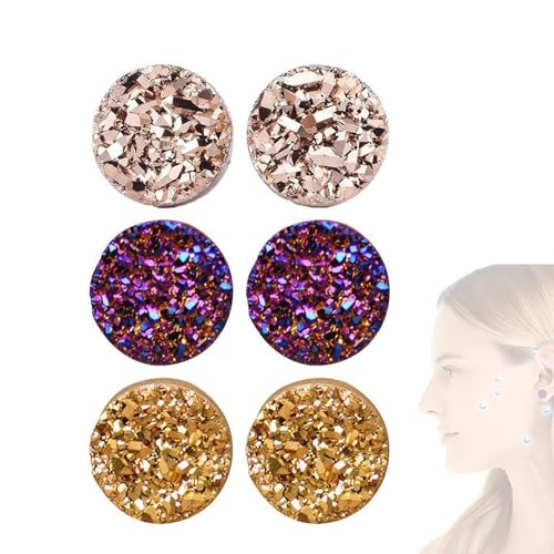 Ear Allure Magnetische Ohrringe Germanium, Athenis Ohrringe, Athenis Magnet Ohrringe, Ear Allure Ohrringe, Ear Allure Magnetische Germanium Ohrringe, Ear Allure Lymphatische Ohrringe (10mm,3pcs) von KEYGEM