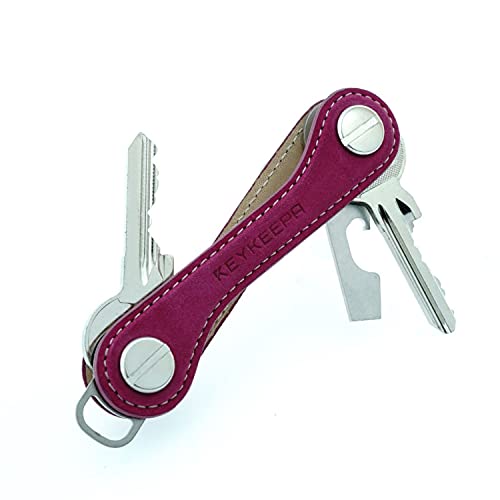 KEYKEEPA® -Nubukleder - Edler Key Organizer für bis zu 12 Schlüssel - Schlüsselorganizer inklusive Flaschenöffner und Öse für den Autoschlüssel - German Design Award Gewinner von KEYKEEPA