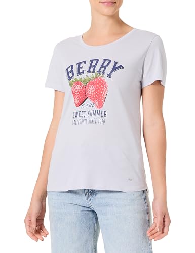 KEY LARGO Damen WT Berry Round T-Shirt, Blue Grey (1126), XX-Large von KEY LARGO