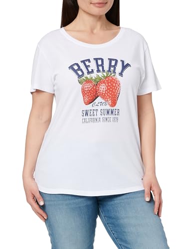 KEY LARGO Damen WT Berry Round T-Shirt, White (1000), X-Small von KEY LARGO