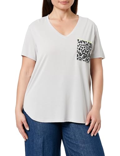 KEY LARGO Damen WT CAT v-Neck T-Shirt, Silver (1107), Small von KEY LARGO
