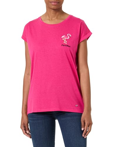KEY LARGO Damen WT Flamingo Round T-Shirt, pink (1321), X-Large von KEY LARGO