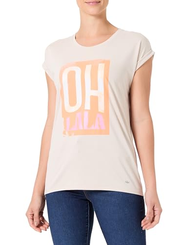 KEY LARGO Damen WT OHLALA Round T-Shirt, beige (1004), Large von KEY LARGO