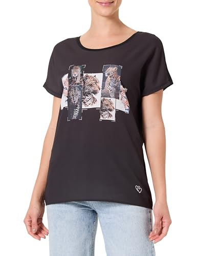 KEY LARGO Damen WT Wildlife Round T-Shirt, Black (1100), X-Large von KEY LARGO