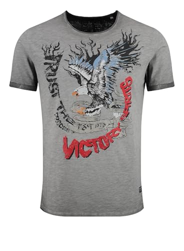 KEY LARGO Herren MT Process Round T-Shirt, Anthra (1101), 56 von KEY LARGO
