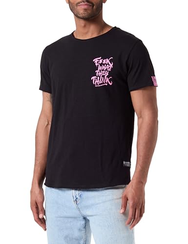 KEY LARGO Herren MT What Round T-Shirt, Black (1100), M von KEY LARGO