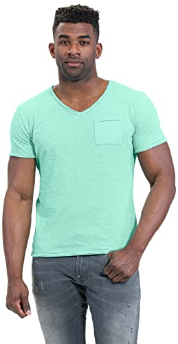 KEYLARGO Herren Water v-Neck T-Shirt, Turquoise (1213), M von KEY LARGO