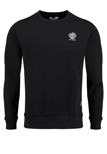 KEY LARGO Herren Klfaded Memories Round Sweatshirt, Jet Black (1124), XL EU von KEY LARGO