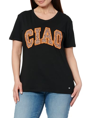 KEY LARGO Damen Wt Ciao Round T-Shirt, Black (1100), XL EU von KEY LARGO