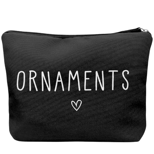 KEYRI 1 Stück Geschenk Kosmetiktasche Kulturtasche Damen Kulturbeutel Make Up Tasche Reise Schwarz Schminktasche Klein Multifunktionaler mit Metall Reißverschluss für Mädchen Frauen Reise (Schwarz) von KEYRI