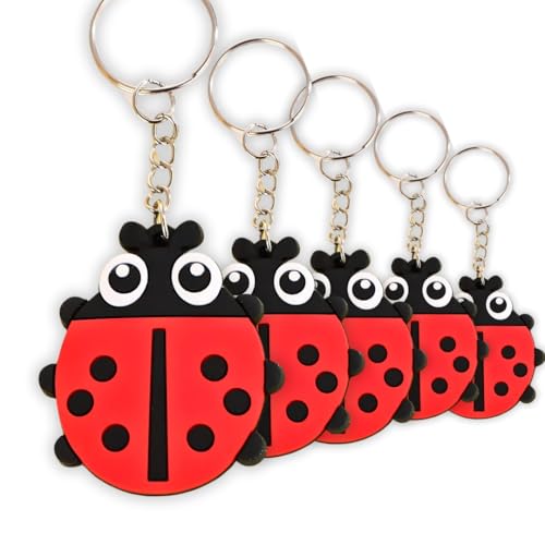 KEYSPACE Marienkäfer Schlüsselanhänger Glückskäfer als süßer Schlüsselanhänger Marienkäfer (5) von KEYSPACE