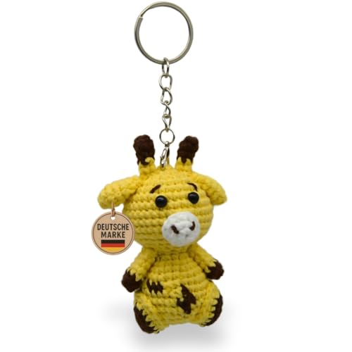 KEYSPACE Gina - Schlüsselanhänger Giraffe - handgehäkeltes Giraffen Geschenk von KEYSPACE