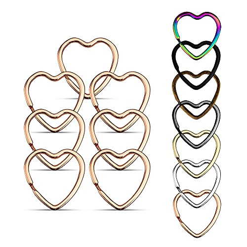 KEYU® Schlüsselringe in Herzform Herz Schlüsselanhänger für Paare Rosé Gold Silber Bronze Schwarz Rose Regenbogen Herz Schlüsselanhänger Herz Schlüsselhanger Herz Schlüsselringe von KEYU