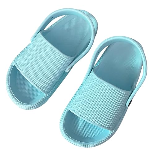 KEYUSHOP Badelatschen Kinder Mädchen Badeschlappen Sommer Hausschuhe Jungen Wolkenschuhe Rutschfeste Dusch Badeschuhe Strand Sandalen Weiche Dicke Schwimmbad Strand Schlappen Kinder Pantoletten von KEYUSHOP