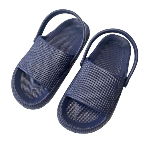 KEYUSHOP Badelatschen Kinder Mädchen Badeschlappen Sommer Hausschuhe Jungen Wolkenschuhe Rutschfeste Dusch Badeschuhe Strand Sandalen Weiche Dicke Schwimmbad Strand Schlappen Kinder Pantoletten von KEYUSHOP