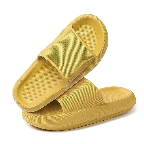 KEYUSHOP Cozislides Original Slippers Bathing Slippers Men Women Children Non-Slip Mules Super Soft Cosy Rubber Home Slippers Thick EVA Summer Garden Bathing Shoes Flip Flops von KEYUSHOP