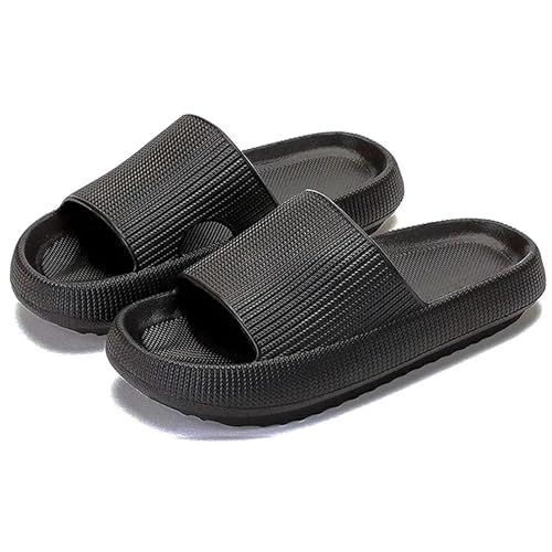 KEYUSHOP Cozislides Original Badeschuhe Damen Herren Kinder Hausschuhe Badeschlappen Schlappi Schlappen rutschfeste Pantoletten Sommer Wolkenschuhe Hausschuhe Cozy Slides Strand Flip Flops von KEYUSHOP