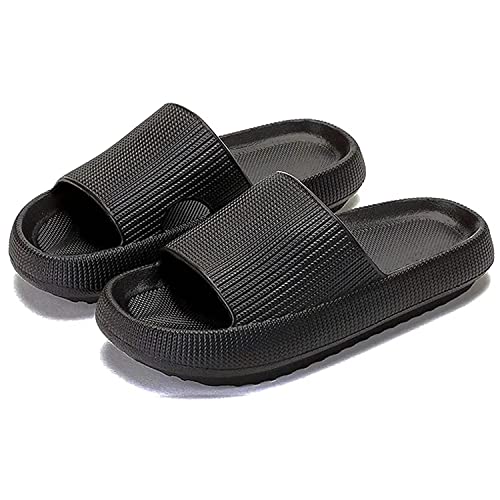 KEYUSHOP Cozislides Original Badeschuhe Damen Herren Kinder Super Weich Schlappi Schlappen rutschfest Badelatschen Sommer Wolkenschuhe Hausschuhe Cozy Slides Plattform Badeschlappen Strand Flip Flops von KEYUSHOP