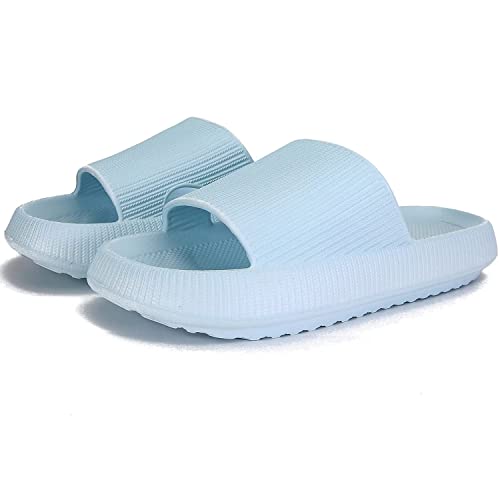 KEYUSHOP Cozislides Original Badeschuhe Damen Herren Kinder Super Weich Schlappi Schlappen rutschfest Badelatschen Sommer Wolkenschuhe Hausschuhe Cozy Slides Plattform Badeschlappen Strand Flip Flops von KEYUSHOP