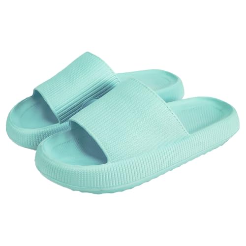 KEYUSHOP Cozislides Original Badeschuhe Damen Herren Kinder Super Weich Schlappi Schlappen rutschfest Badelatschen Sommer Wolkenschuhe Hausschuhe Cozy Slides Plattform Badeschlappen Strand Flip Flops von KEYUSHOP