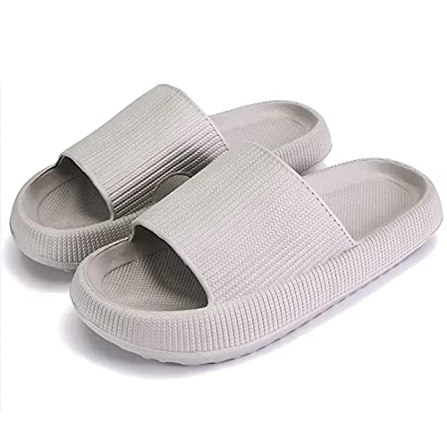 KEYUSHOP Cozislides Original Badeschuhe Damen Herren Kinder Super Weich Schlappi Schlappen Rutschfest Badelatschen Sommer Wolkenschuhe Hausschuhe Cozy Slides Plattform Badeschlappen Strand Flip Flops von KEYUSHOP