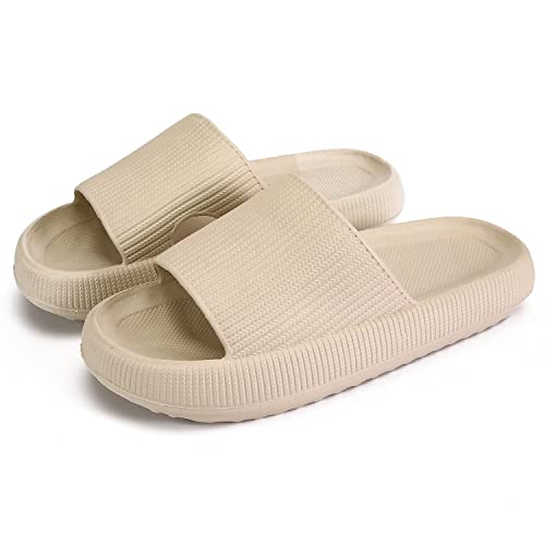 KEYUSHOP Cozislides Original Badeschuhe Damen Herren Kinder Super Weich Schlappi Schlappen Rutschfest Badelatschen Sommer Wolkenschuhe Hausschuhe Cozy Slides Plattform Badeschlappen Strand Flip Flops von KEYUSHOP