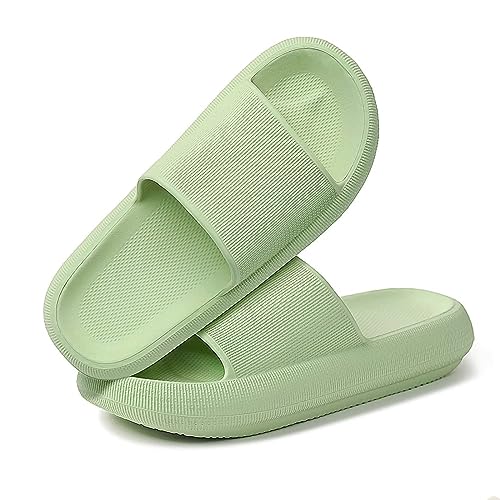 KEYUSHOP Cozislides Original Hausschuhe Badeschlappen Herren Damen Kinder Rutschfeste Pantoletten Super Weich Cozy Gummi Home Slippers Dick EVA Sommer Garten Badeschuhe Flip Flops von KEYUSHOP