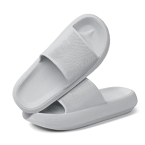 KEYUSHOP Cozislides Original Slippers Bathing Slippers Men Women Children Non-Slip Mules Super Soft Cosy Rubber Home Slippers Thick EVA Summer Garden Bathing Shoes Flip Flops von KEYUSHOP