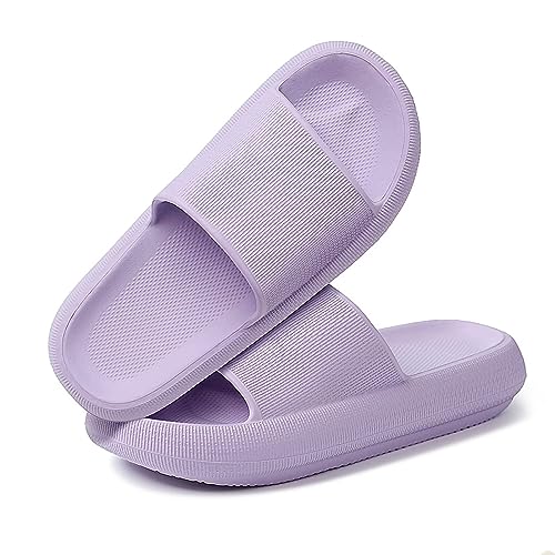 KEYUSHOP Cozislides Original Slippers Bathing Slippers Men Women Children Non-Slip Mules Super Soft Cosy Rubber Home Slippers Thick EVA Summer Garden Bathing Shoes Flip Flops von KEYUSHOP