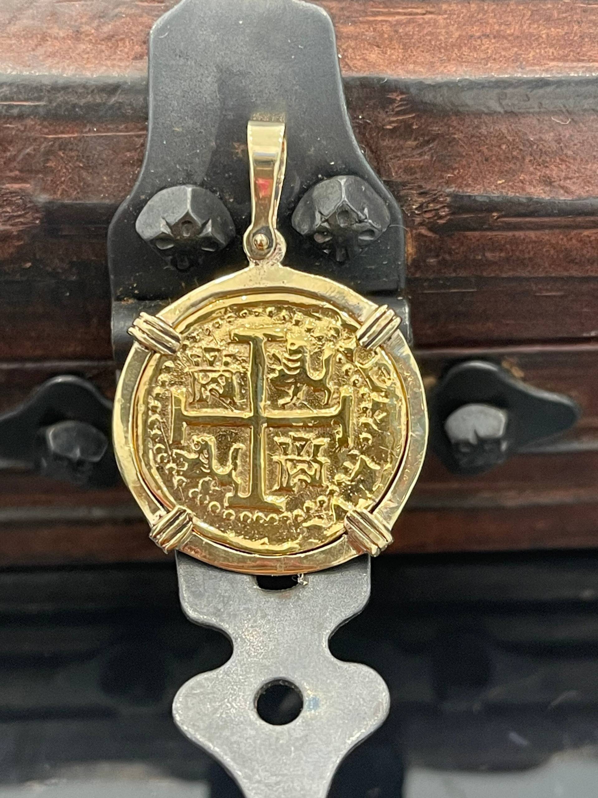 14K Gold Atocha Münzanhänger 14K Gold Atocha Münzanhänger von KEYWESTTREASURESHOP