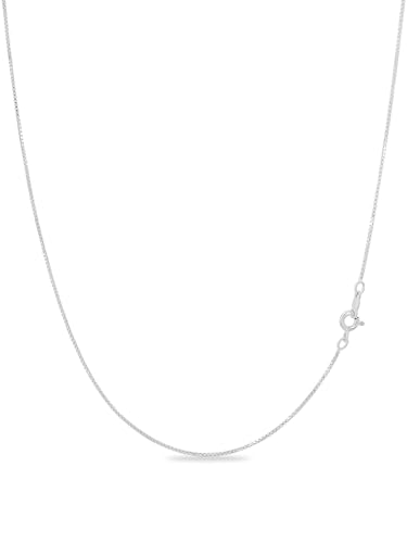 KEZEF Halskette Damen | Elegante Silberkette Damen 925 ohne Anhänger |1mm Venetien Kette Silber 925 | Wasserfeste Halskette Damen Silber 925| Ideal für Frauen, Mütter, Freundinnen | Silver Necklace von KEZEF